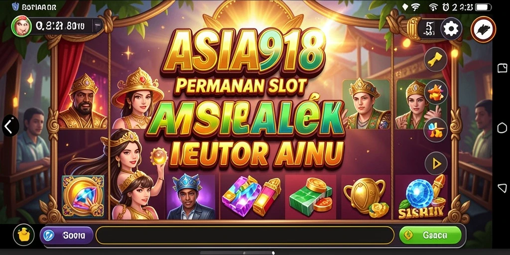 Tampilan gameplay menarik dari permainan Slot ASIA918.
