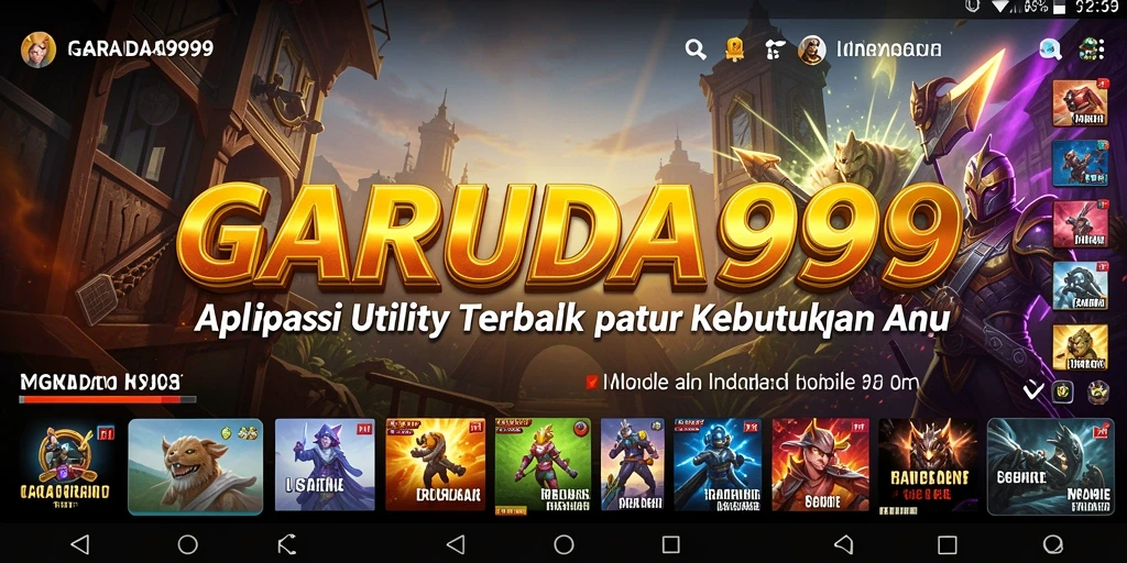 Tampilan antarmuka pengguna GARUDA999 yang modern dan intuitif.