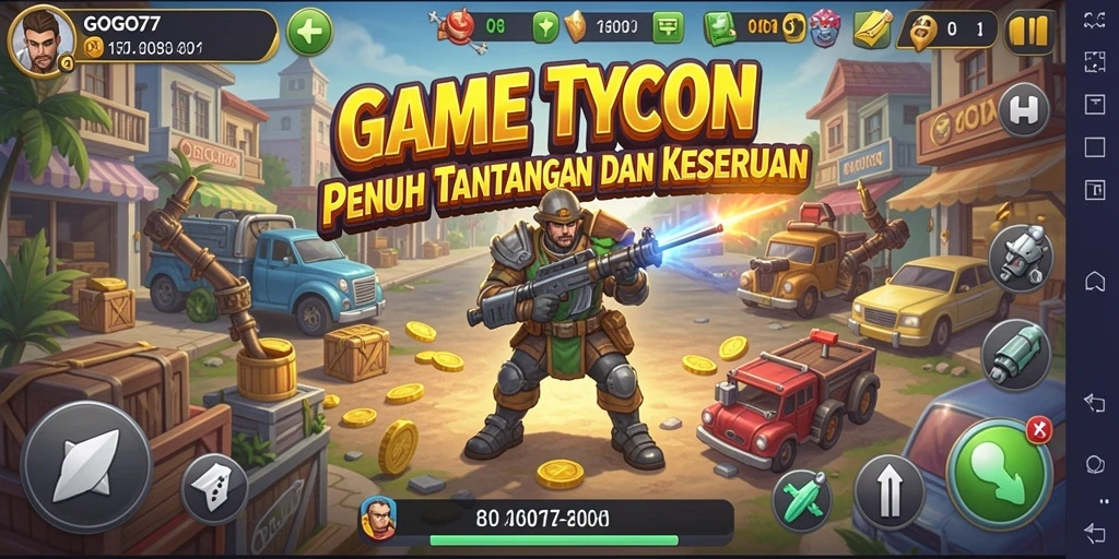 Screenshot utama GOGO77 menampilkan gameplay Tycoon yang seru dan menantang.