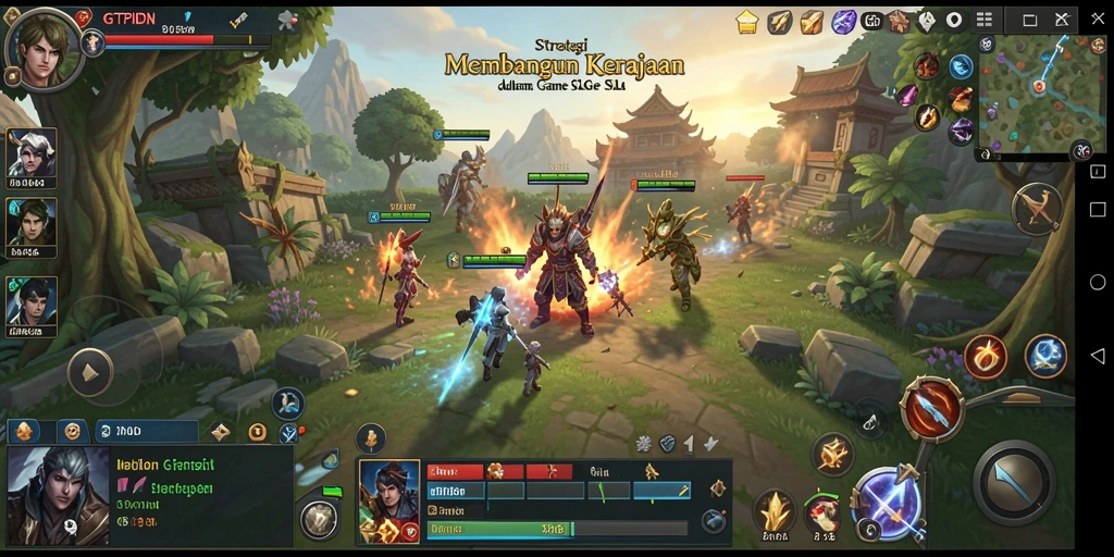 Tampilan aksi strategis dalam GTPIDN dengan gameplay yang seru.