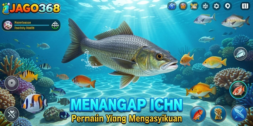 Tampilan gameplay JAGO368 yang mendebarkan saat menangkap ikan.