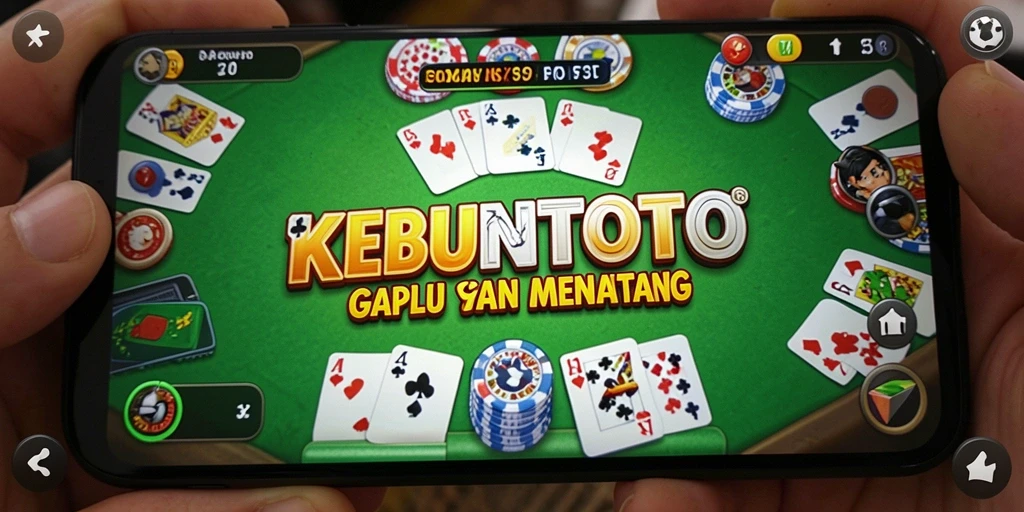 Tampilan gameplay seru KEBUNTOTO dalam permainan Gaple.