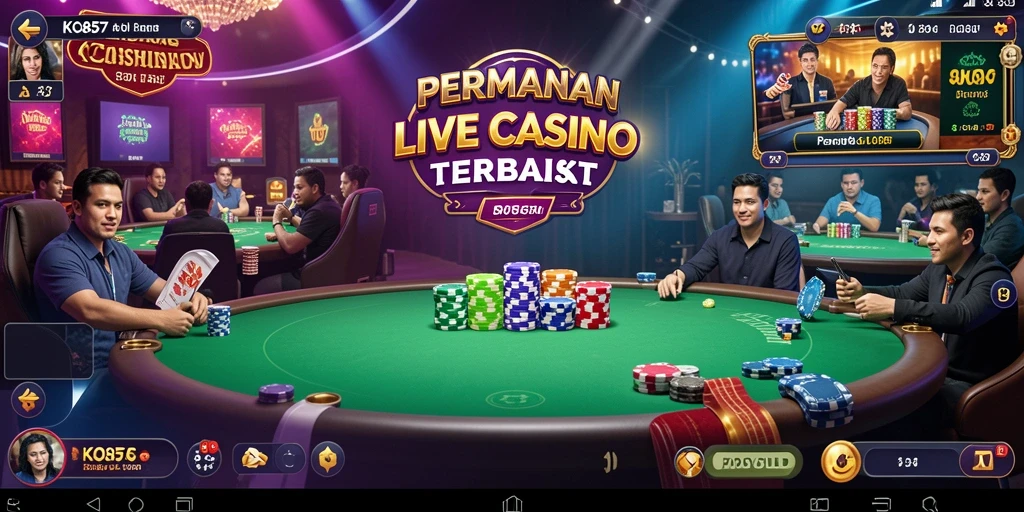 Gameplay Live Casino yang seru dan interaktif dengan dealer profesional.