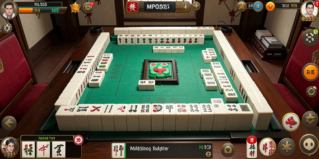 Tampilan layar permainan Mahjong MPO555 yang seru dan menarik.
