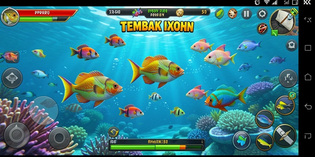 Tampilan gameplay PPRRYY dengan aksi tembak ikan yang mendebarkan.