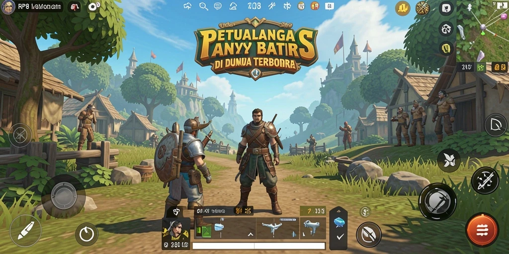 Screenshot gameplay Open World yang mengesankan di RP8.