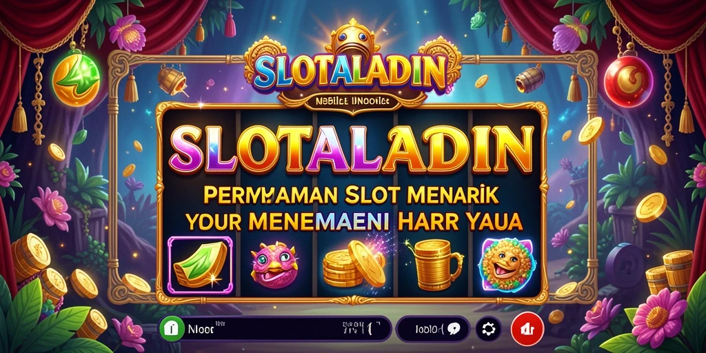 Tampilan gameplay SLOTALADIN yang seru dan menawan.