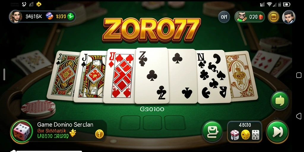 Tampilan gameplay seru dalam ZORO77 dengan grafis menarik.