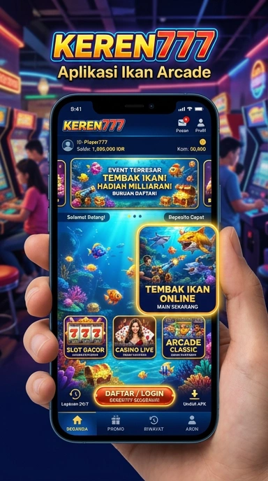 Screenshot dari berbagai aplikasi di katalog keren777 yang menarik.
